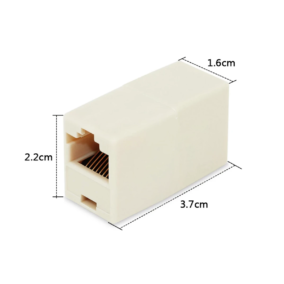 Emenda Conector Adaptador RJ45 Fêmea Cabo de Rede 8x8 Vias - Image 2